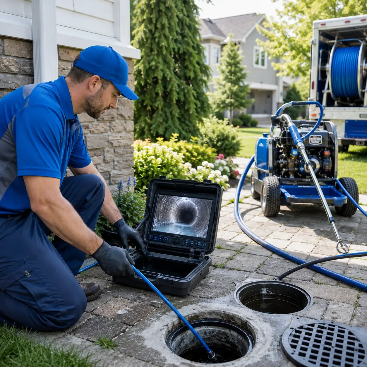 Outdoor drain cleaning professionals serving Dakota City, NE